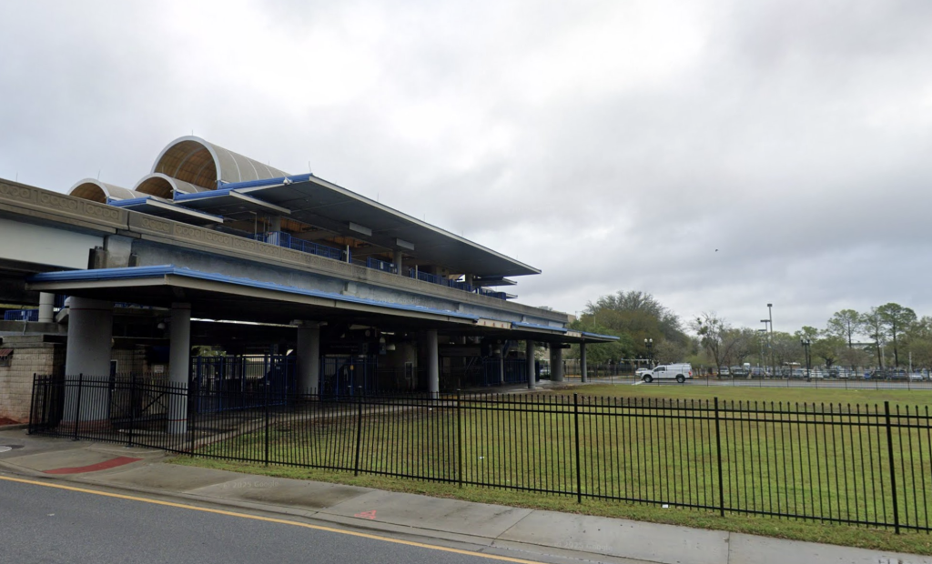 Rosa L. Parks Station and adjacent vacant lot.